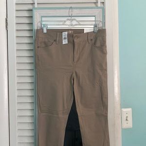Loft tan legging pants with pocket
